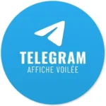Accès au canal Telegram Affiche Voilee